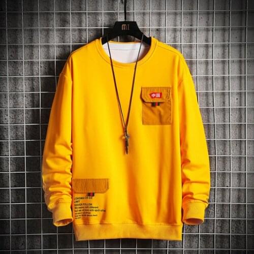 EL BARCO Autumn Cotton Men Sweatshirt Hoodies Pocket Male Tops Coat Soft Black White Jackets Harajuku Grey Blue Pullover Shirts