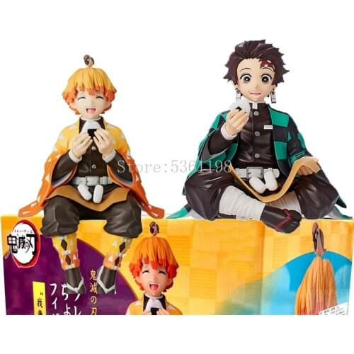 Kimetsu no Yaiba Anime Figure Kamado Tanjirou Agatsuma Zenitsu Premium Chokonose PVC Action Figure Toy Demon Slayer Doll Gift