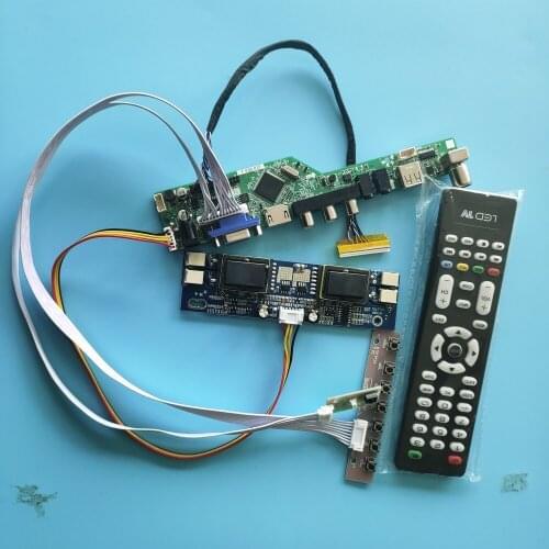 Kit for T215DW01 V.0/V.A 1920x1080 VGA AV TV LVDS Controller Board HDMI USB Audio 4 lamps Remote Display Screen 30pin Panel