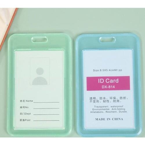 1PCS Women Men Business Credit Card Holder Wallet Plastic ID Card Holders Case Pouch Cute Travel Card Holder Cover