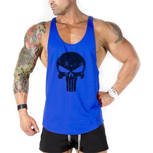 Brand Casual Mens Tank Tops2021 Gym Clothing Training Vest Sleeveless Cotton Canotte Bodybuilding Ropa Hombre Breathable Fitness