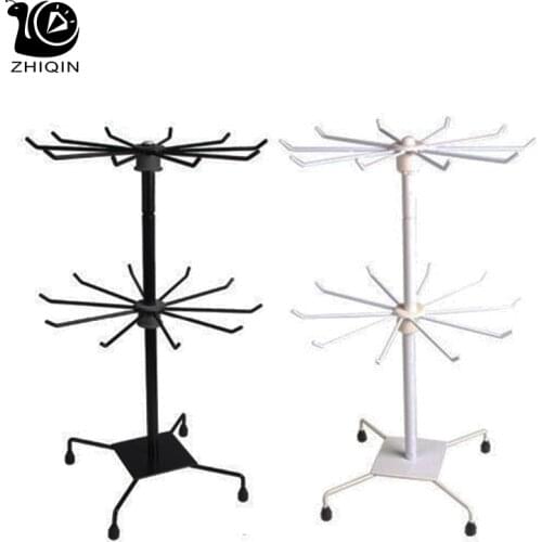 Metal Rotating Jewelry Display Stand Bracelet Necklace Organizer Holder Hat Socks Display Rack Storage Rack Store Small Shelves