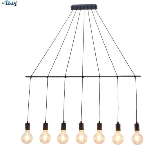 Minimalist Nordic Straight Line Pendant Lights Living Room Bedroom Study Balcony Restaurant Modern Table Hanging Lamps Fixtures