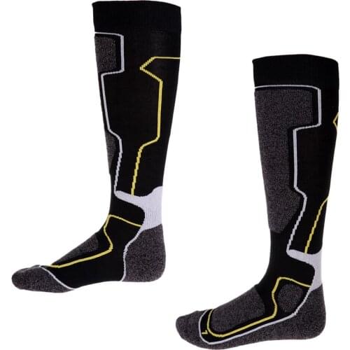 Men Ski Socks Warm Winter Sports Snowboard Knee-high Long Socks Size 39-42/43-46