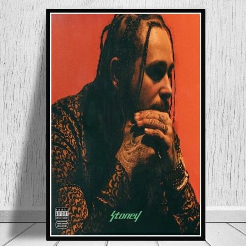 Malone Rapper Hip Hop Music Singer Star Album Posters And Prints Wall Art Pictures For Living Room Vintage Decorative Home Decor