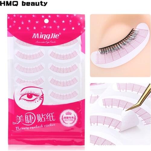 35Pairs/pack Beauty Eyelash Stickers Eye Pads With Scale Paper Patches 3D Eyelash Under Eye Pads Lash Eyelash Extension Tool