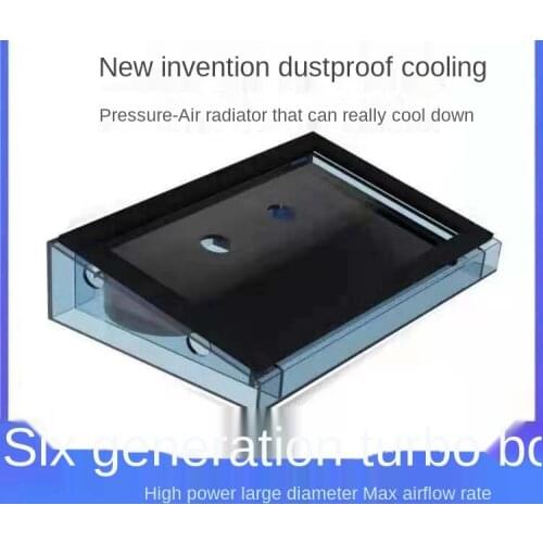 Pressure air radiator, Notebook Game Book cooling, Strong pressure blast type, Adjustable, Mining use