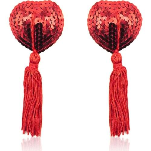 New Sex Toys for Couples Women Lingerie Sequin Tassel Breast Bra Nipple Cover Pasties Sexy Erotic Tools For Women Accessories