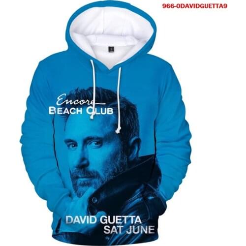 New 3d Hoodies DAVID GUETTA Printed Winter Warm Hoodie Fashion Oversized Long Sleeve Hop Pop Streetwear Woemn DAVID GUETTA Tops