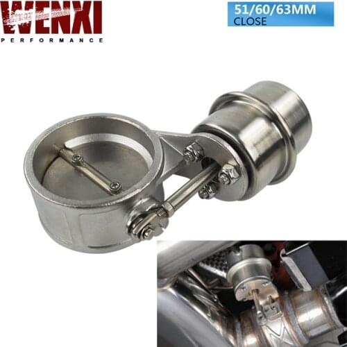 NEW Vacuum Activated Exhaust Cutout / Dump 2'' 51mm / 60mm / 2.5" 63mm Close Style Pressure: about 1 BAR For BMW 3 E30 WX-ECV01