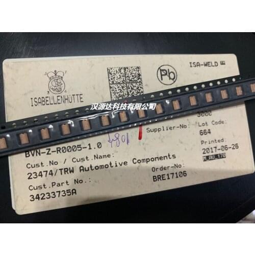 Original new 100% BVN-Z-R0005-1.0 manganese copper sheet resistance 1216-R0005 0.5mR 1% 5W (Inductor)