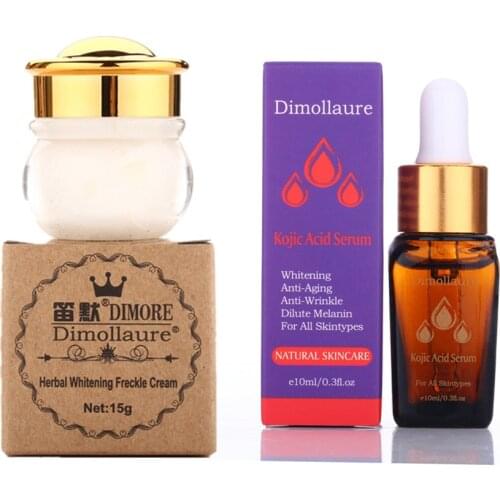 Dimollaure Retinol whitening cream +kojic acid serumVitamin Remove melasma Freckle speckle sunburn Spots pigment Melanin Acne