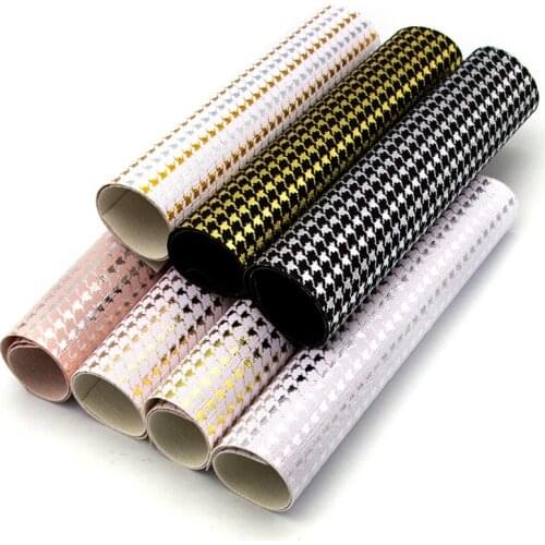 Bird Printed Metallic Vinyl PVC Faux Leather Artificial Fabric for Making Shoe/Bag/Decoration/Cover/Craft/Garment