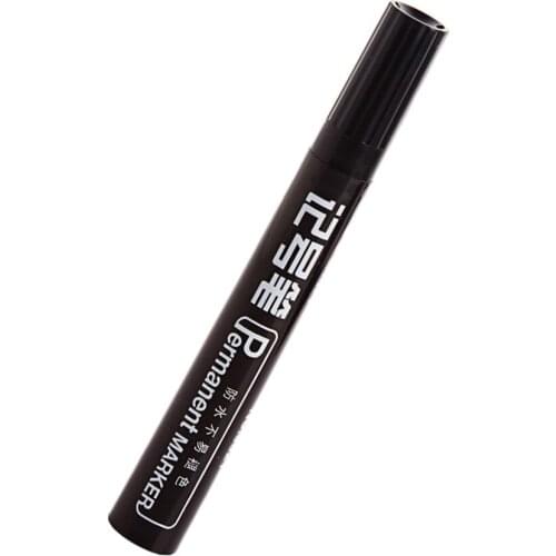 Permanent Black Ink Marker Pens Waterproof Oily Signature Marker Students Stationery Office School Supplies for Writing,Painting