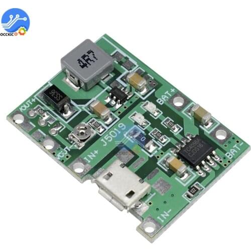 Micro USB 18650 Lithium Battery Charger Discharge Board 3.7V 4.2V DC-DC Step Up Boost Module Power Bank Charge Supply