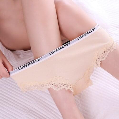 ZJX Sexy Panties Womens Lace Underwear Low Waist Briefs Seamless Soft Cotton Ladies Lingerie Breathable Thong Girls Panty