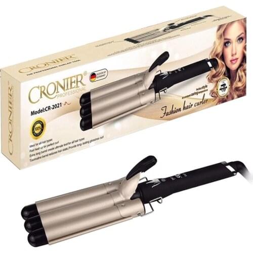 Max 210°-230°C professional hair curling tongs electric hair curler wand wave curling iron corrugated styler tool salon 220-240V