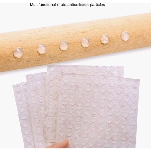 50-100 Pcs Self Adhesive Round Silicone Rubber Bumpers Soft Transparent Black Anti Slip shock absorber Feet Pads Damper