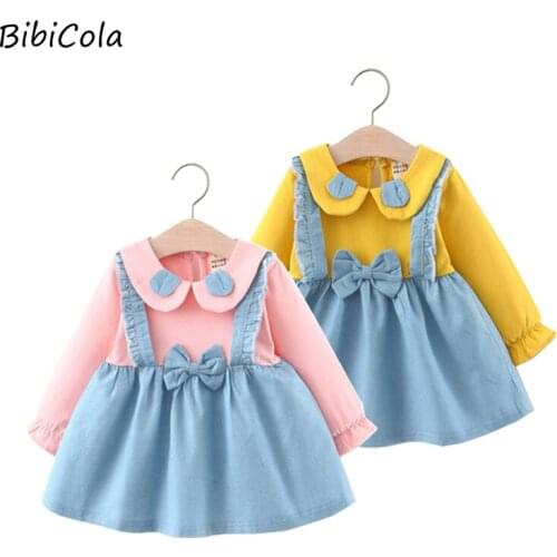 Baby Spring Autumn Clothing Infant Girls Bow Style Clothing Christmas Newborn Baby Girl Clothes Kids Dress Cute Outfit