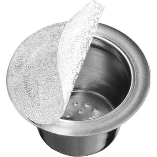 Refillable Stainless Steel Refillable Capsules Reusable Pods Replacement for Nespresso Machines