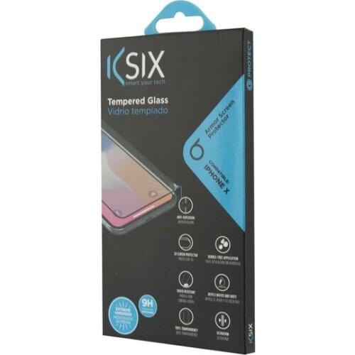 Tempered Glass Mobile Screen Protector Iphone X-xs KSIX Armor Black