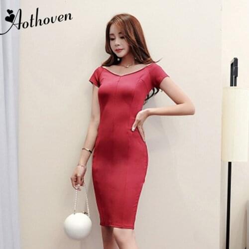 2019 Summer Bodycon Dresses Elegant Short Sleeve V Neck High-end Women Dress Office Lady Bandage Sexy Midi Pencil Dress Vestidos