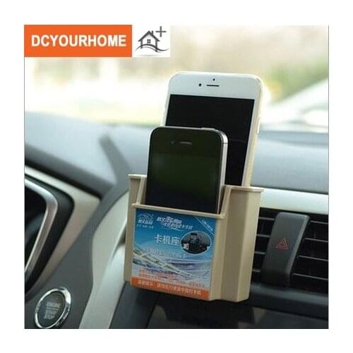1pc Storage box car outlet compartment car phone holder mobile phone holder