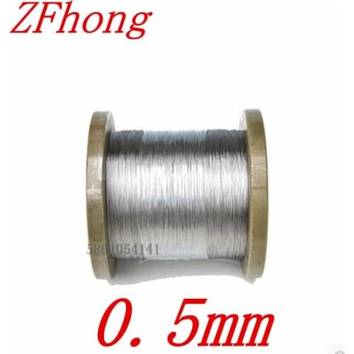 100 meters Diameter 0.5mm 1*7 Stainless Steel Wire Rope steel wire rope steel cord wire line Tow rope clothesline