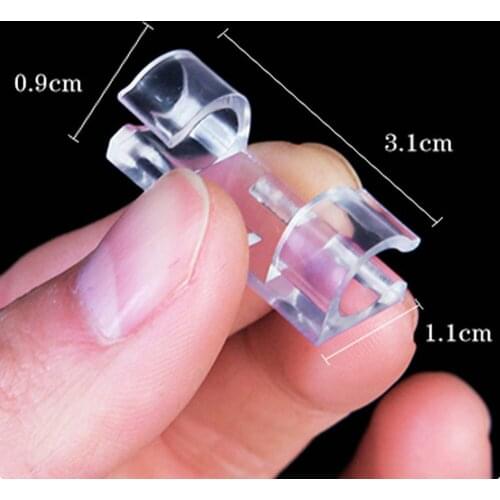 20Pcs/Box Self-Adhesive Cable Clips Organizer Drop Wire Holder Cord Management TS1