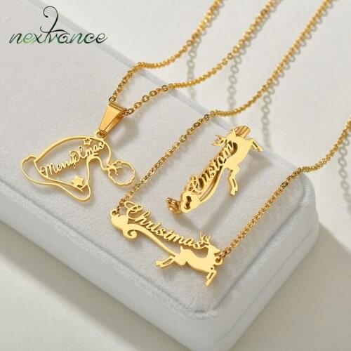 2021Nextvance Personalized Custom Name Necklace Pendant Brooch Nameplatefor Baby Women Student Christmas Jewlery Accessoriess