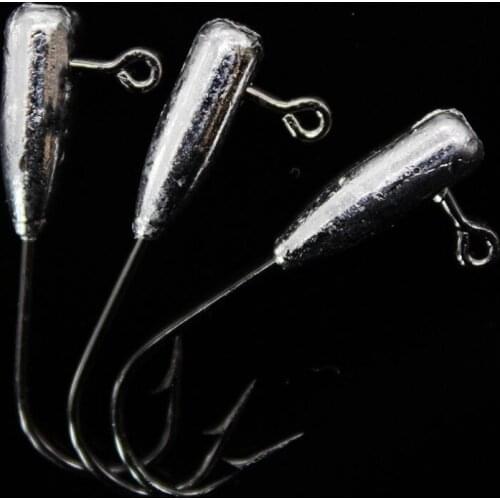 Bammax Fishing hook 5pcs 1.5g 2.5cm Bammax s for fishing Soft Worm Lure Jig Head Hooks Ice Jigging fishing accessories