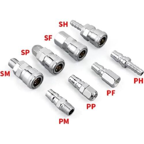 C Type Pneumatic Fitting Quick Connector Coupling Sp10 Pp10 Pf20 Sf20 Pp20 Sp20 Pm20 Sm20 Ph20 Sh20 Work On Air Compressor