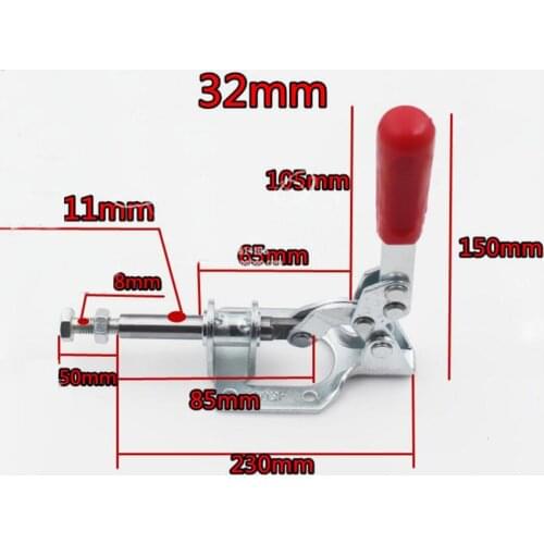 Holding Capacity Quick Hold Straight Line Push Pull Toggle Clamp 302F Clamp Tool