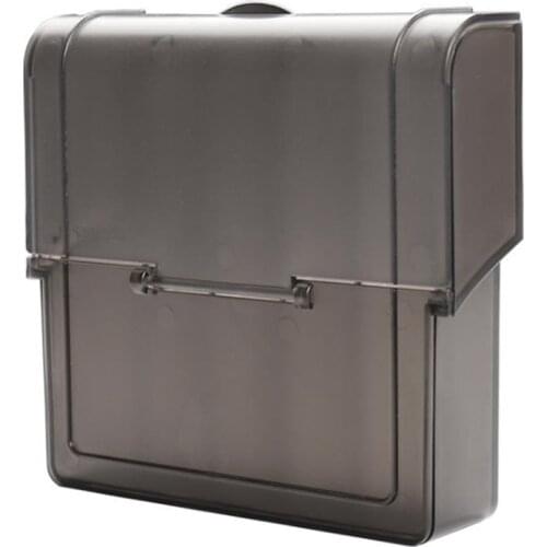 For Tesla Model X 2017- 2020 Central Control Clamshell Storage Box Transparent Organizer Cover Car Accessories