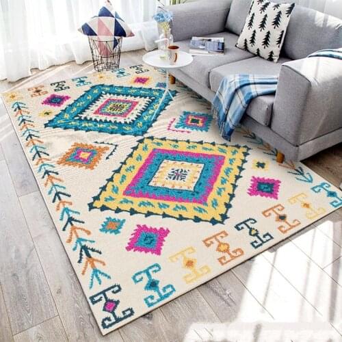 Geometric Bohemia Style Fashion Soft Tapete Kitchen Non Slip Floor Mats For Living Room Bedroom Doormat Home Decor Carpet Rugs