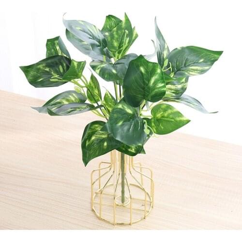 Artificial Palm Fake Tree Variegated Leaf Plant Indoor Outdoor Home Hawaiian Party Decorations Wedding Table Popular Decorations