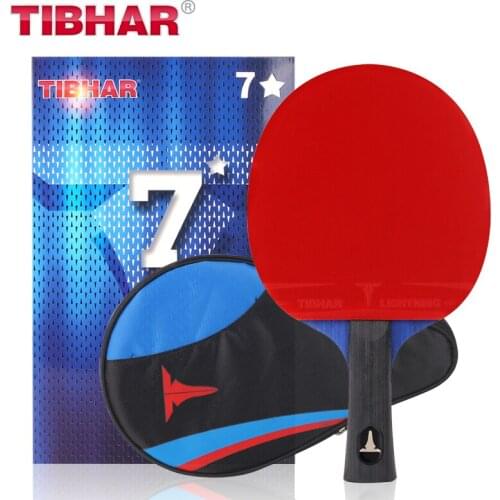 Tibhar Pro Table Tennis Racket Blade Rubber Pimples-in Ping Pong Rackets High-quality With Bag 6/7/8/9 Stars