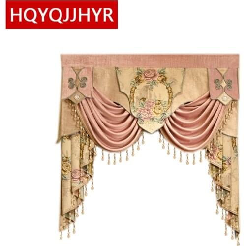 Luxury Valance custom finished product for living room bedroom hotel kitchen Not including Cloth curtain and tulle