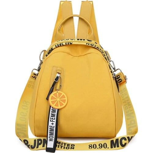 High Quality Fashion Travel Fashion Backpack Candy Color Oxford Backpack Lady Waterproof Nylon Bag Suitable for Teenage Girls