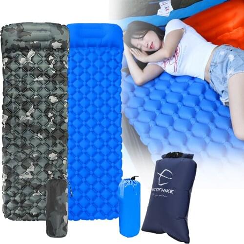 Ultralight Inflatable Sleeping Pad Camping Tent Mattress Hiking Waterproof Folding Bed Air Cushion Outdoor Picnic Accessories