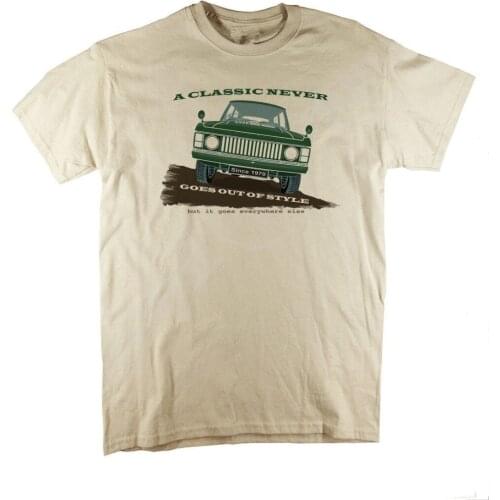 Funny Clothing Casual Short Sleeve Summer Classic 4x4 Four By Four Off Road Goes Everywhere Tee Shirt