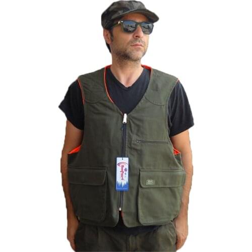Vest waistcoat sleeveless doubleface high visibilita' site safety