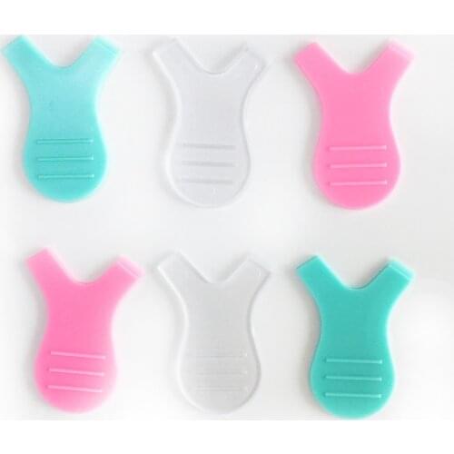 VLash 10 Pcs/lot Y Shape Eyelashes Lift Brushes Pink Green and Transparent Eyelash Extension Plastic Graft Brush for Makeup