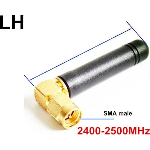 2.4G PCB antenna right angle sma male 2.4g module rubber aerial