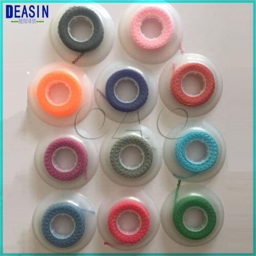 2.8 3.2 3.6 4.0mm 4 size 4.57M longth Dental Orthodontics Materials High Strength Rubber Spool Elastic Ultra Power
