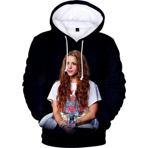 2020 Shakira 3D Printed Hoodies Women/Men Fashion Long Sleeve Hooded Sweatshirt Autumn Winter Casual Streetwear Clothes