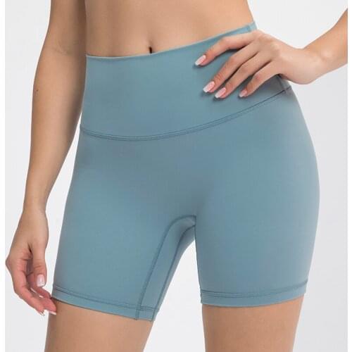 2021 Summer Solid Color Double Sided Sanding Tight Elastic Sports Fitness Jogger Womens Comfy Workout Gym Yoga Short DK067