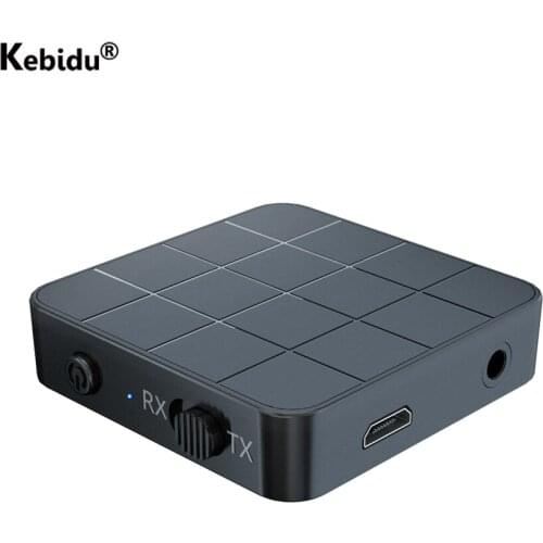 3.5mm AUX Jack RCA Bluetooth 5.0 Audio Receiver Transmitter USB Dongle Stereo Wireless Adapter with Mic For Car TV PC Headphone