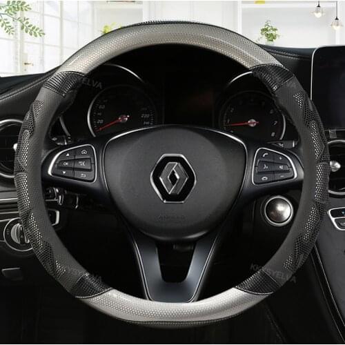 Steering Wheel Cover for Renault Scenic Clio Laguna 2 3 4 5 Kangoo Fluence Megane Trafic Talisman Twingo Kaptur Car Accessories