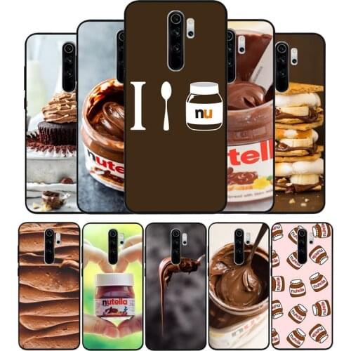 Dessert Nutella black Silicone Phone Case For Redmi note 9 8 7 Pro S 8T 7A Cover